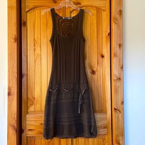 Athleta | Dresses | Athleta Brown Crochet Dress